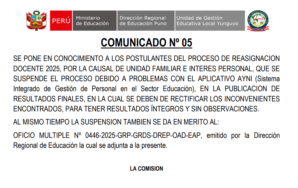 Imagen Comunicado