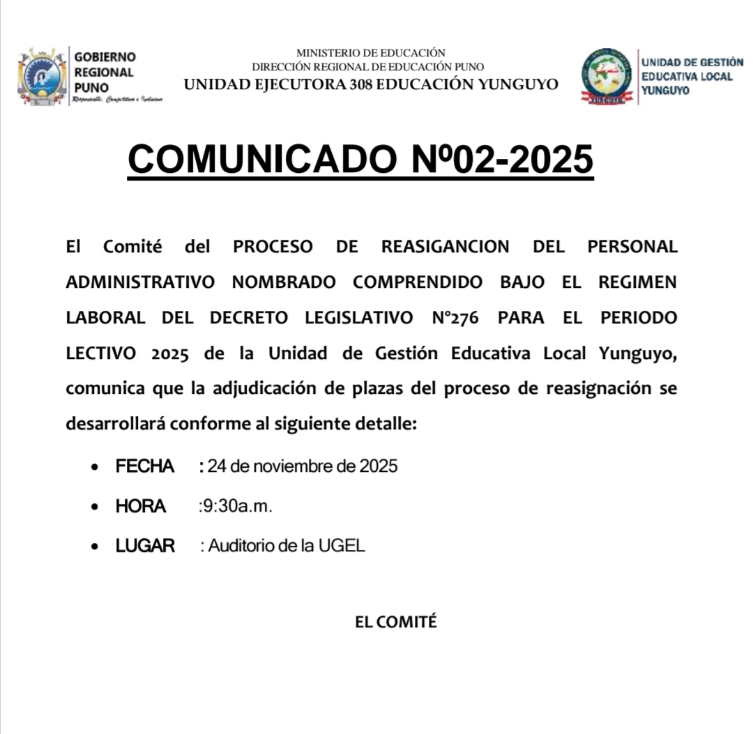 Imagen Comunicado
