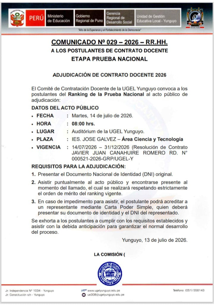 Imagen Comunicado