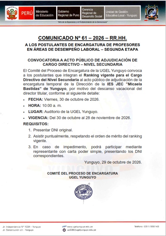 Imagen Comunicado